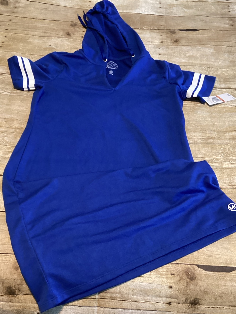 Michael Kors Girls' Royal Blue Hooded Tee Dress